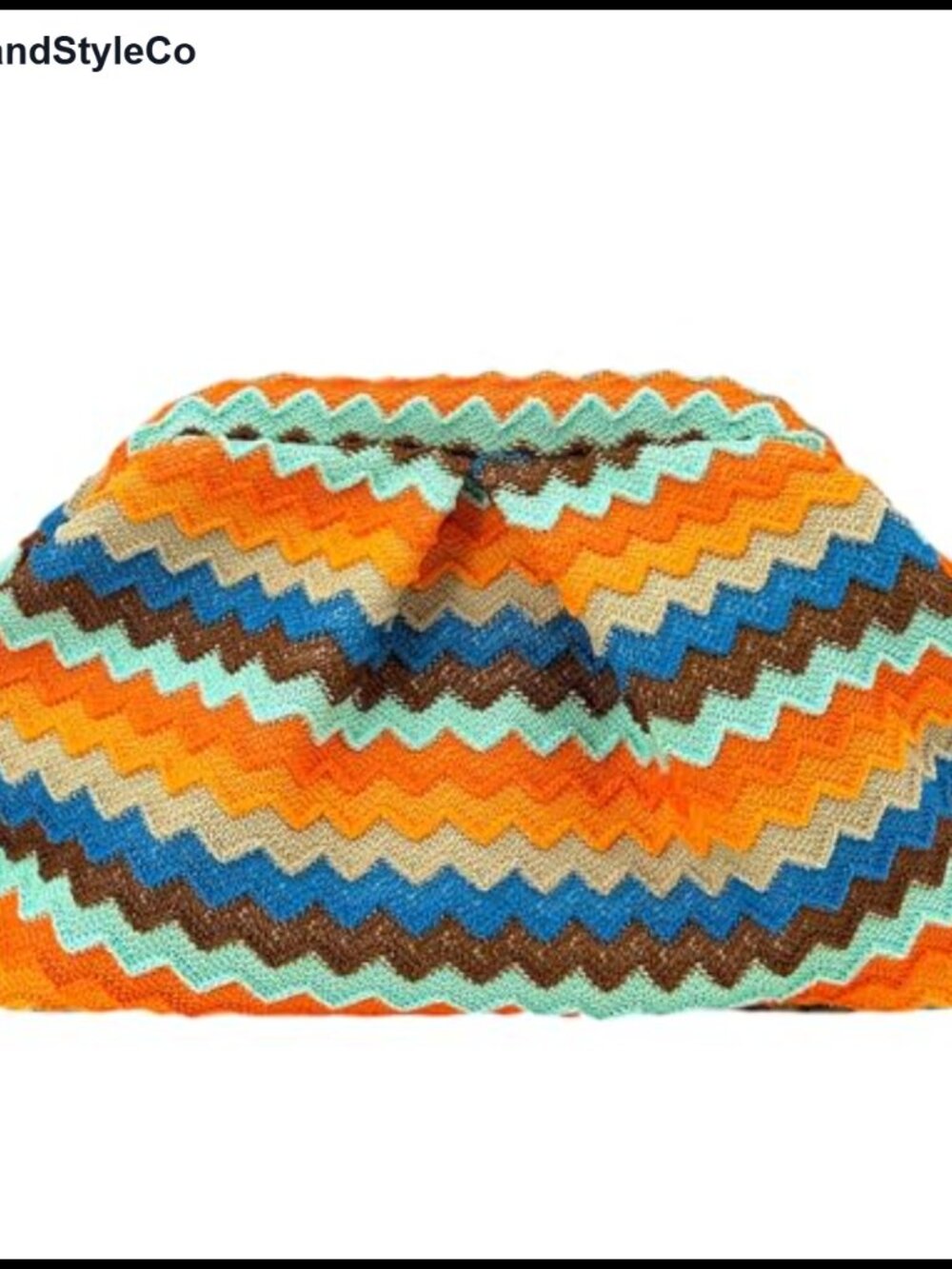 Bohemian Handmade Clutch Purse Metal Frame Evening Bag Woven Fabric